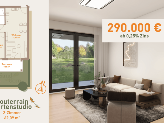 Wohnung zum Kauf - Erstbezug 290.000 € 2 Zimmer 62,1 m² Werneuchen 16356