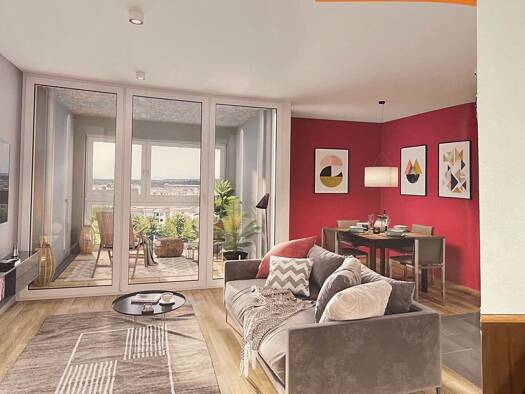 Wohnung zur Miete 1.390 € 1,5 Zimmer 52 m² Geschoss 2/7 frei ab 01.02.2026 Ramersdorf-Perlach München 81739