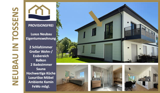 Wohnung zum Kauf - Neubau 349.000 € 3 Zimmer 77,7 m² 1. Geschoss Gartenstraße 22 Tossens Butjadingen / Tossens 26969