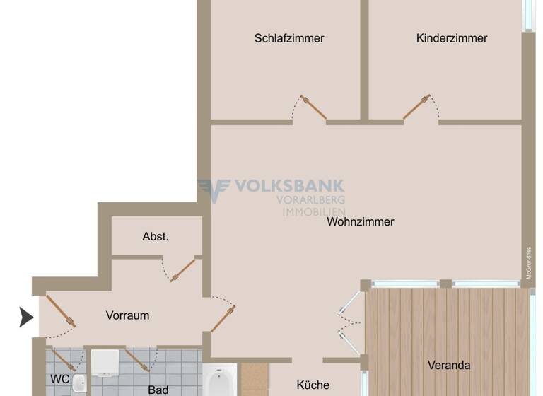 Wohnung zum Kauf 344.645 € 3 Zimmer 1. Geschoss Schendlingerstraße 39 Bregenz 6900