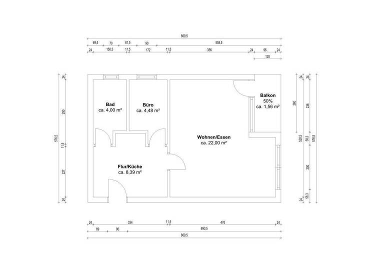 Wohnung zum Kauf 198.000 € 1,5 Zimmer 40 m² 4. Geschoss Zehlendorf Berlin-Zehlendorf 14167