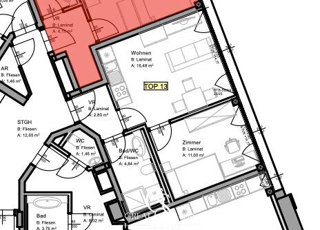 Wohnung zur Miete 457 € 2 Zimmer 35,1 m²<br/>Wohnfläche 3.<br/>Geschoss Eggenberg Graz,04.Bez.:Lend 8020