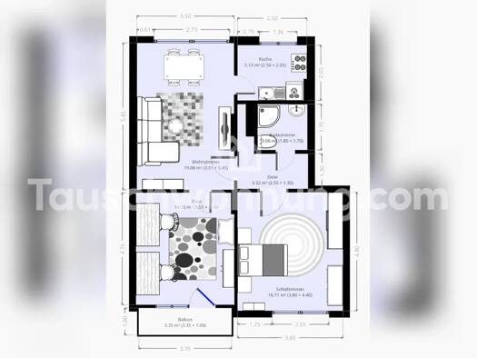 Wohnung zur Miete Tauschwohnung 600 € 3 Zimmer 66 m² Buchheim Köln 51065