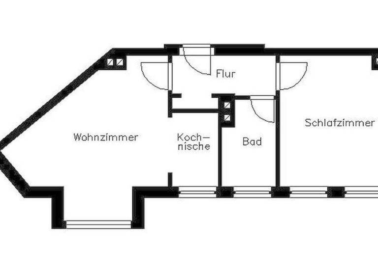 Wohnung zur Miete 247 € 2 Zimmer 45,8 m² 1. Geschoss Reinsdorfer Straße 63 Südvorstadt Plauen 08527