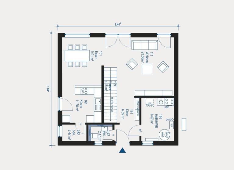 Einfamilienhaus zum Kauf 424.200 € 5 Zimmer 136 m² 618 m² Grundstück Pfullendorf 88630