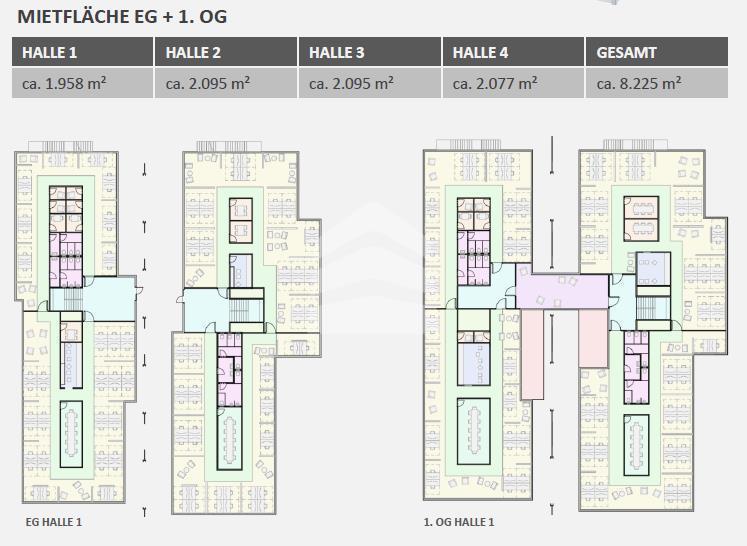 Bürofläche zur Miete provisionsfrei 18 € 8.225 m²<br/>Bürofläche ab 1.958 m²<br/>Teilbarkeit Adenauerallee 6-8 Schönefeld-Abtnaundorf Leipzig 04103