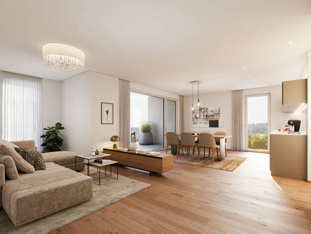 Wohnung zum Kauf - Erstbezug 455.000 € 2 Zimmer 64,1 m² Ostrachweg 10 Halde Kempten (Allgäu) 87439