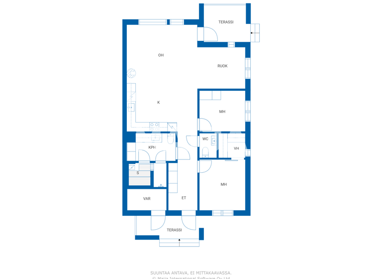 Reihenmittelhaus zum Kauf 399.500 € 3 Zimmer 82,2 m² 1.004 m² Grundstück Lauhatie 38 Vantaa 01300