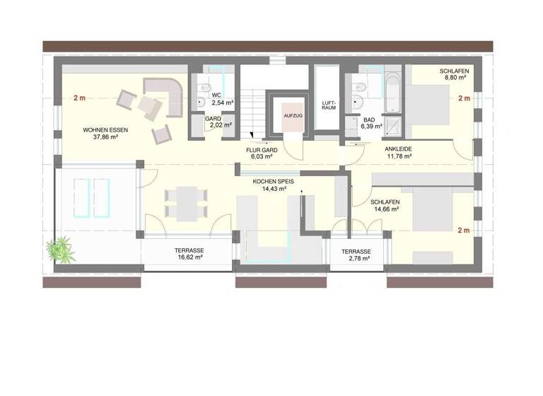 Wohnung zum Kauf 659.000 € 3,5 Zimmer 114 m² 3. Geschoss Kempten 87439