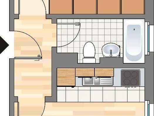 Wohnung zur Miete 326 € 2 Zimmer 36,8 m² 1. Geschoss frei ab 07.08.2026 Völkmannsweg 30 Bodelschwingh Dortmund 44357
