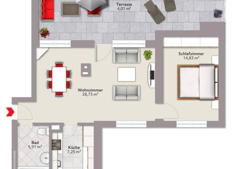 Penthouse zum Kauf 189.000 € 2 Zimmer 60 m² Günzburg 89312