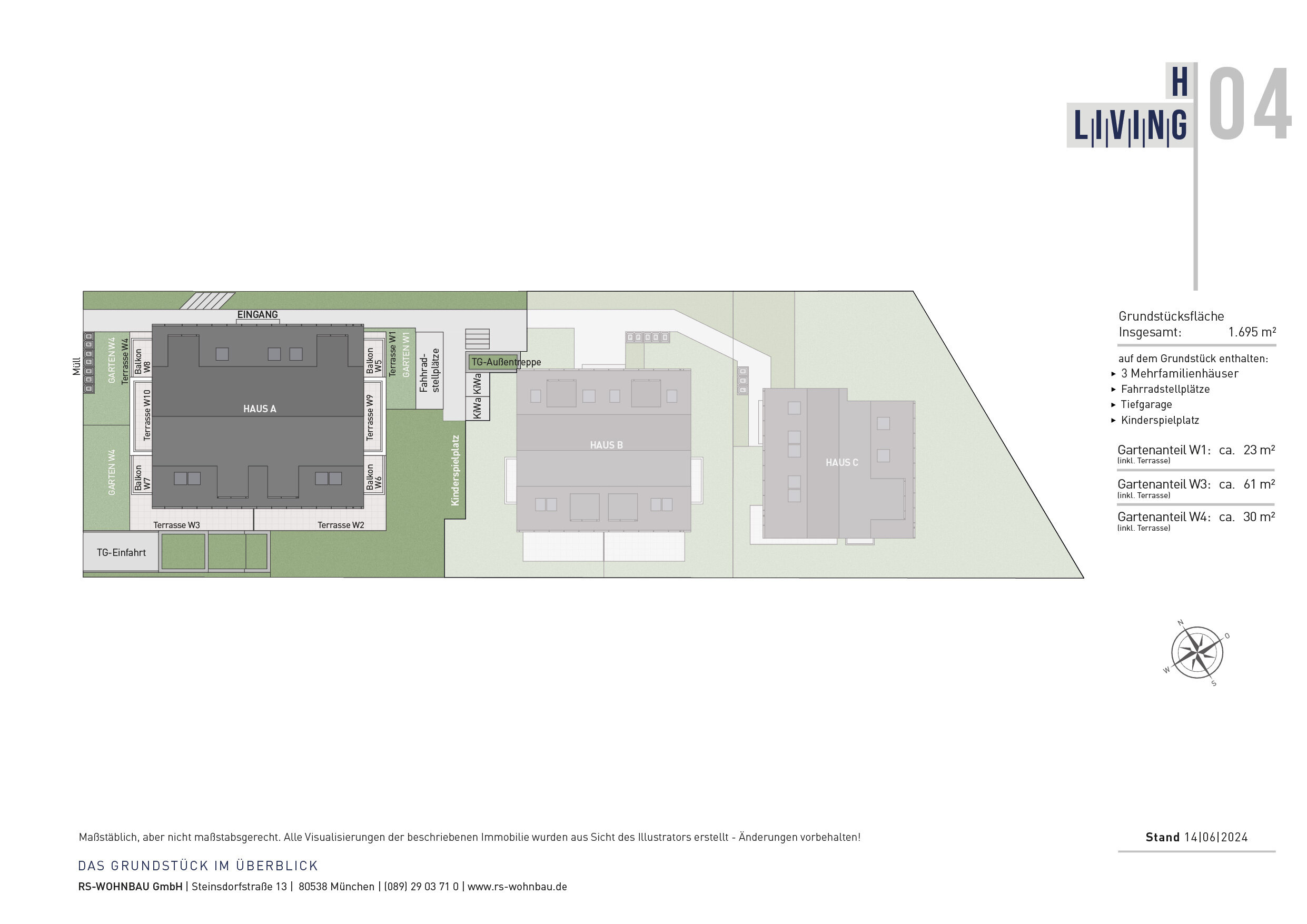 Wohnung zum Kauf 519.000 € 2 Zimmer 45 m²<br/>Wohnfläche Hochkönigstraße 4 Gartenstadt Trudering München 81825