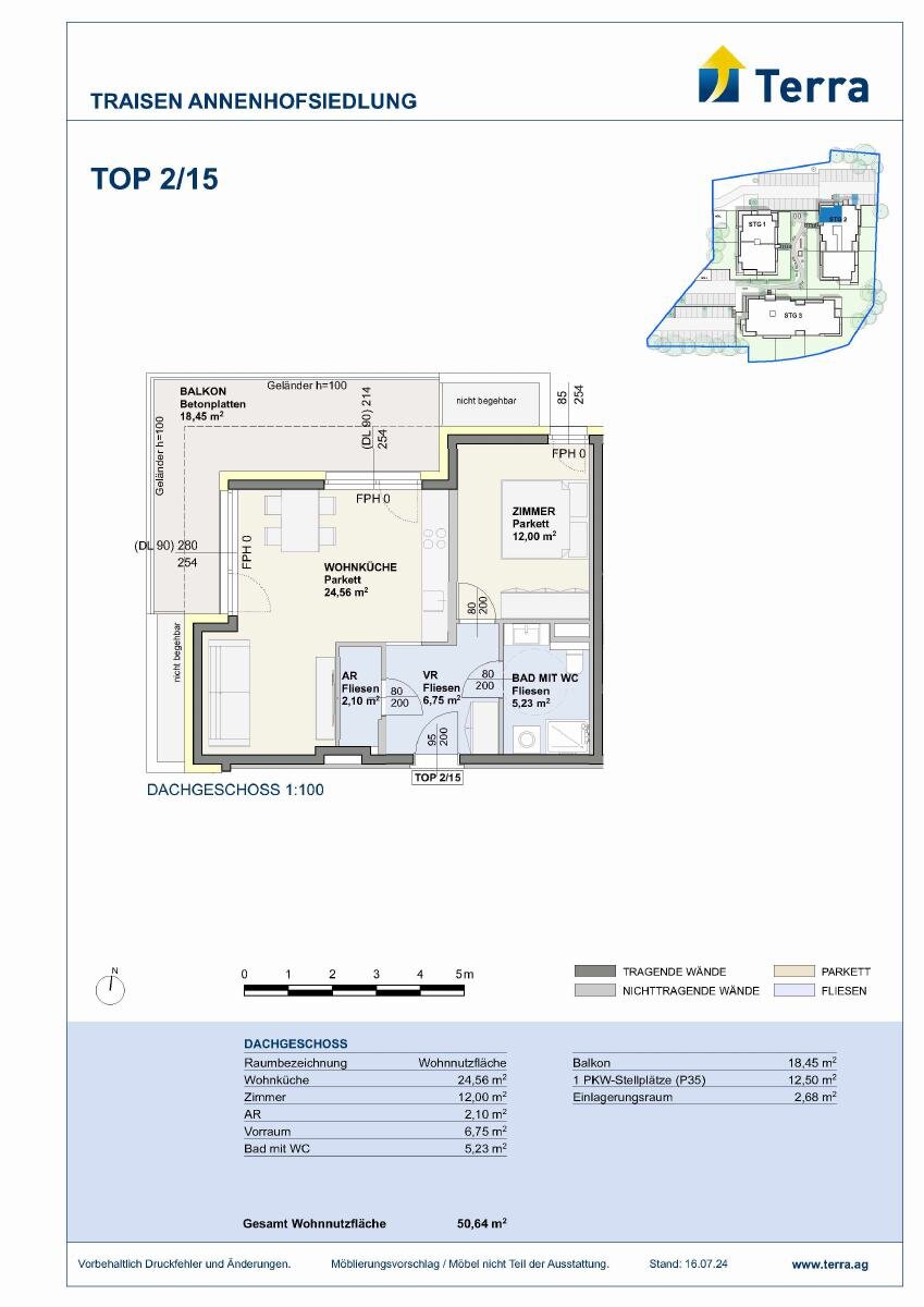 Wohnung zur Miete 614 € 2 Zimmer 50,6 m²<br/>Wohnfläche 01.09.2026<br/>Verfügbarkeit Traisen 3160