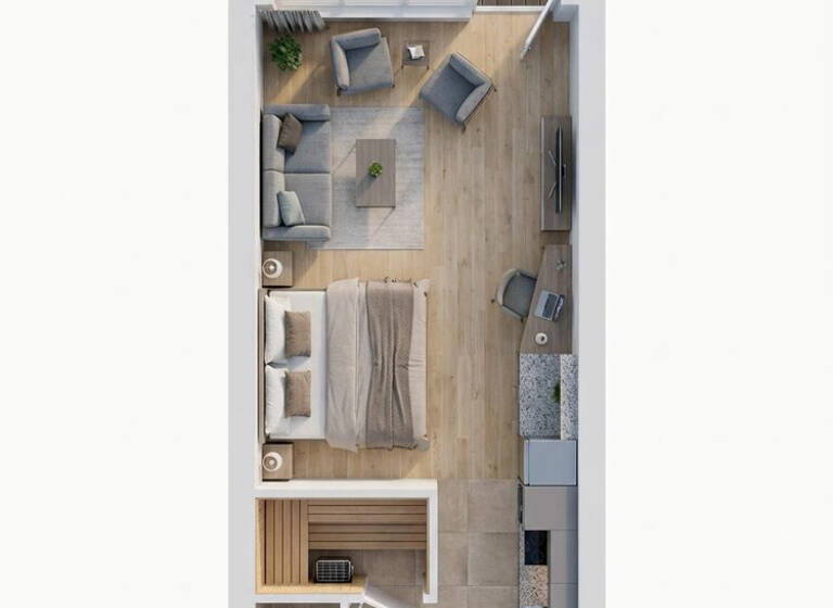 Studio zum Kauf provisionsfrei 423.273 € 1 Zimmer 24,6 m² Marina Wendtorf Wendtorf 24235