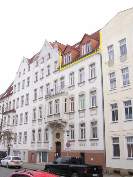 Wohnung zur Miete 485 € 3 Zimmer 73,7 m²<br/>Wohnfläche 3.<br/>Geschoss Lutherplatz / Thüringer Bahnhof Halle (Saale) 06110