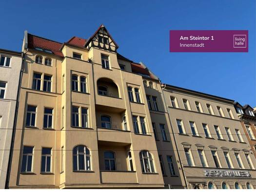 Wohnung zur Miete 560 € 2 Zimmer 59,2 m² EG Am Steintor 1 Innenstadt Halle 06112