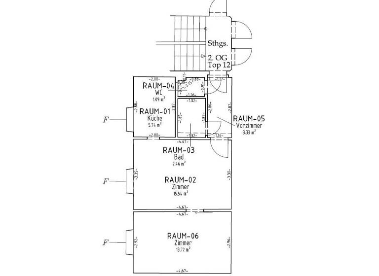 Wohnung zum Kauf 140.000 € 2,5 Zimmer 41,9 m² 2. Geschoss frei ab 01.06.2026 Schwechat 2320
