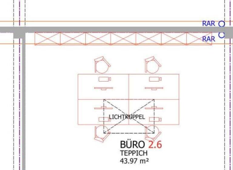 Büro zur Miete 9,50 € 1 Zimmer 17,7 m² Bürofläche Hörsching 4063