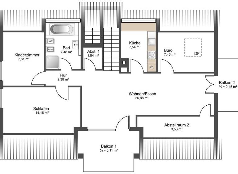 Wohnung zum Kauf provisionsfrei 449.800 € 4 Zimmer 84,8 m² frei ab sofort Gaimersheim 85080