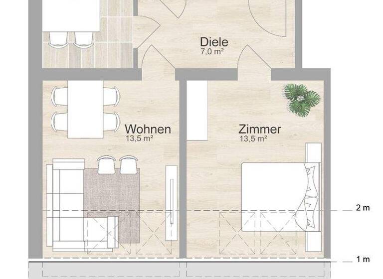 Wohnung zur Miete 447 € 2 Zimmer 55,9 m² 4. Geschoss Arnoldstr. 30 Stötteritz Leipzig 04299