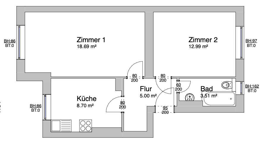 Wohnung zum Kauf 149.000 € 2 Zimmer 49 m²<br/>Wohnfläche Adlershof Berlin 12489