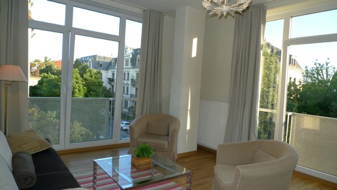 Wohnung zur Miete Wohnen auf Zeit 1.490 € 2 Zimmer 60 m²<br/>Wohnfläche ab sofort<br/>Verfügbarkeit Wittenbergerstrasse 49 Striesen-Ost (Jacobistr.) Dresden 01309