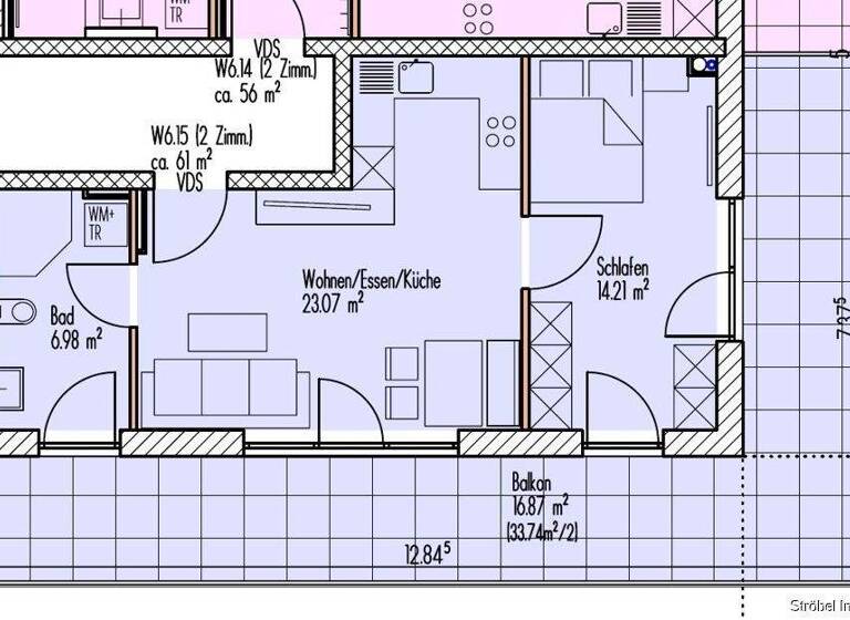 Wohnung zum Kauf - Erstbezug 269.000 € 2 Zimmer 61,1 m² 3. Geschoss Wolffstraße 14 Rothenburg Rothenburg ob der Tauber 91541