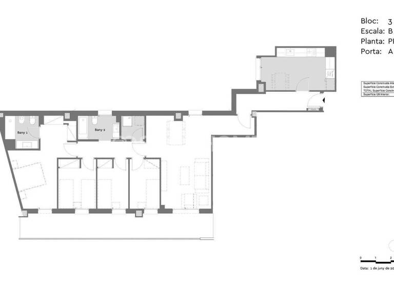 Studio zum Kauf 622.000 € 5 Zimmer 143 m² 1. Geschoss Barcelona 08912