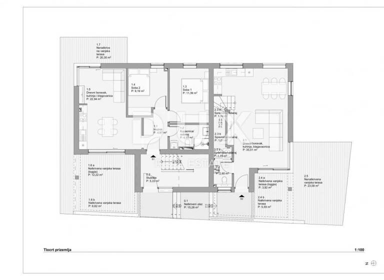 Wohnung zum Kauf 343.744 € 4 Zimmer 107 m² Povljana