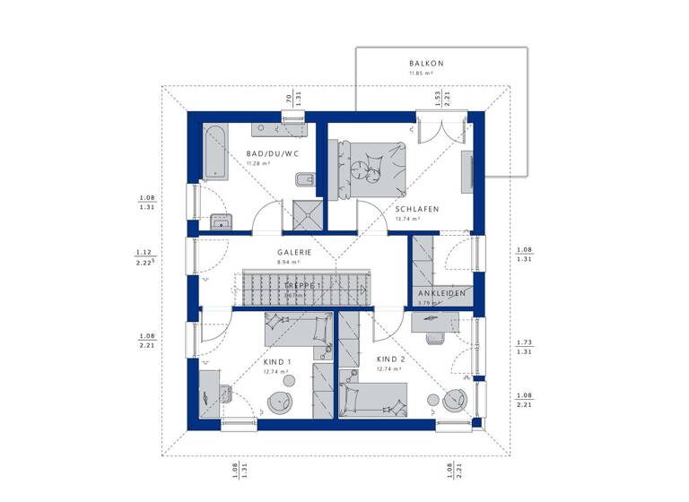 Einfamilienhaus zum Kauf 555.599 € 5,5 Zimmer 136 m² 540 m² Grundstück Herdecke 58313