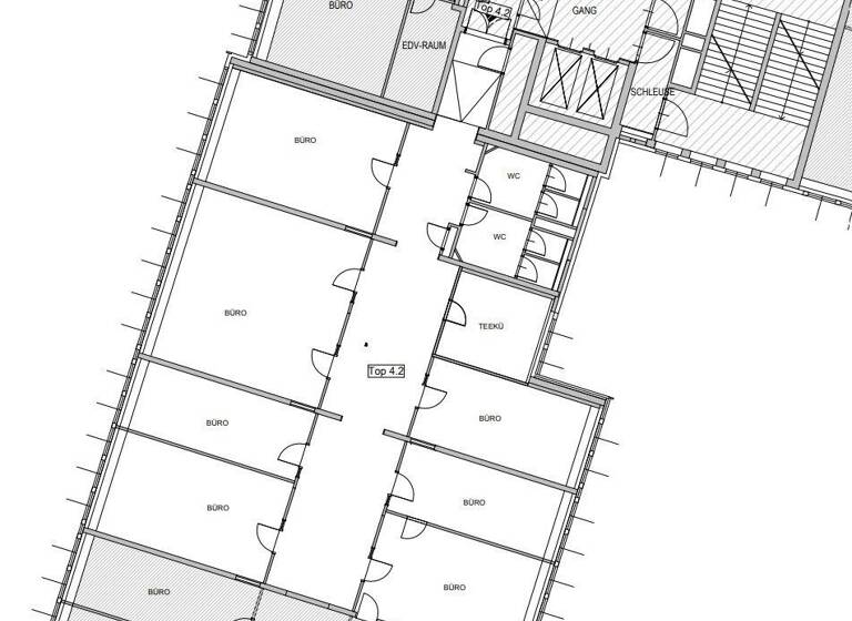 Büro zur Miete 16,90 € 8 Zimmer Wien 1040