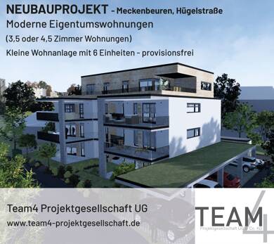 Wohnung zum Kauf provisionsfrei 895.000 € 4,5 Zimmer 157 m² 3. Geschoss Hügelstraße Reute Meckenbeuren 88074
