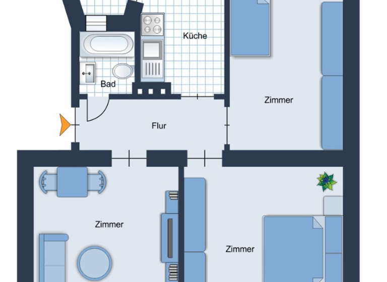 Wohnung zum Kauf provisionsfrei 161.000 € 3 Zimmer 54 m² 1. Geschoss Kronshagener Weg 98 Schreventeich Kiel 24116