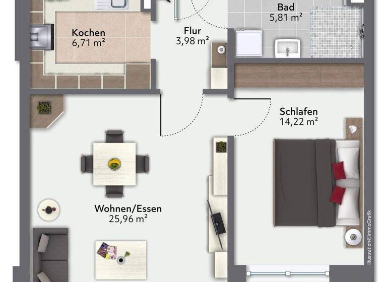 Wohnung zum Kauf als Kapitalanlage geeignet 219.000 € 2 Zimmer 60,1 m² Bahnhofstraße 12 Tiengen Waldshut-Tiengen 79761