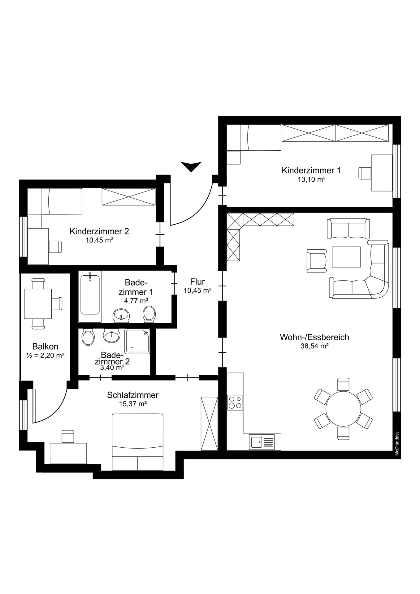 Wohnung zum Kauf 1.390.000 € 4 Zimmer 98 m²<br/>Wohnfläche 2.<br/>Geschoss Münchener Freiheit München 80802