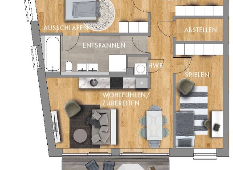 Penthouse zur Miete 1.819 € 3 Zimmer 86,6 m²<br/>Wohnfläche 4.<br/>Geschoss ab sofort<br/>Verfügbarkeit Emil-Fuchs-Str. 9 Zentrum-Nordwest Leipzig 04105