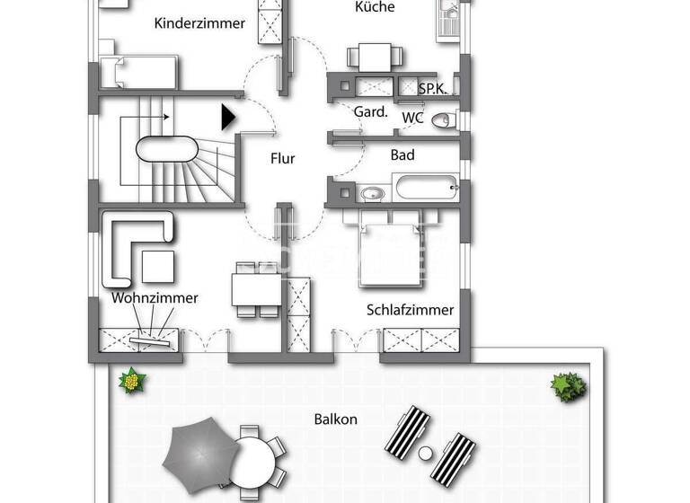 Wohnung zur Miete 1.260 € 3 Zimmer 105 m² Waldkirch 79183