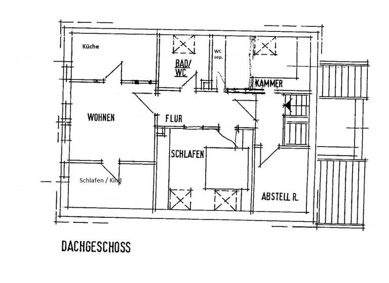 Wohnung zur Miete 295 € 3 Zimmer 49 m² 2. Geschoss Clara-Zetkin-Straße 1 Weida 07570