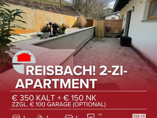 Wohnung zur Miete 350 € 2 Zimmer 34,5 m² Reisbach 94419