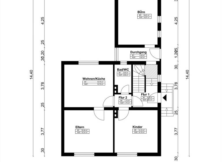 Doppelhaushälfte zum Kauf 399.000 € 7 Zimmer 128 m² 1.074 m² Grundstück Kaarst-Nord/West Kaarst 41564