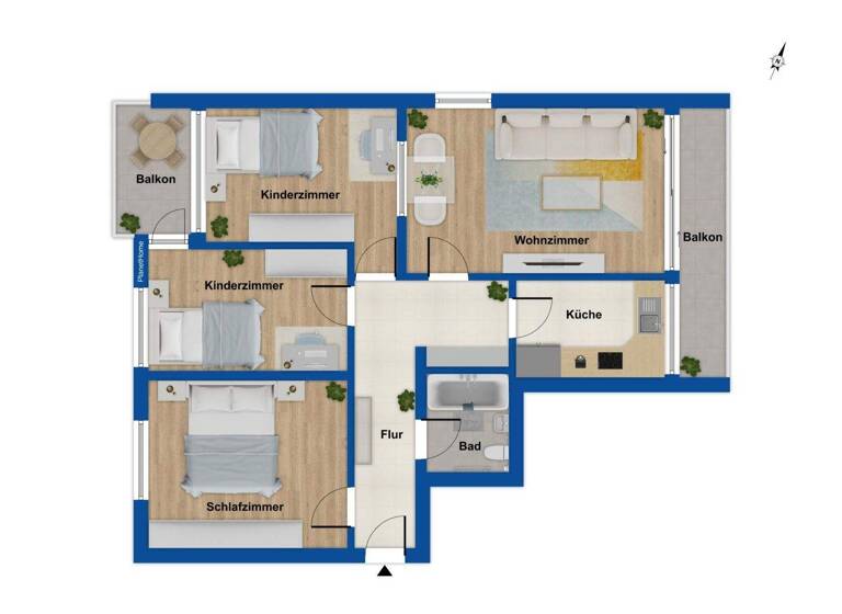 Wohnung zum Kauf 179.000 € 4 Zimmer 89 m² 2. Geschoss Vechta 49377