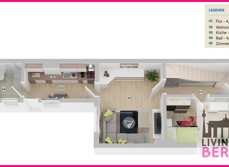 Reihenmittelhaus zum Kauf 399.000 € 5 Zimmer 97,1 m² 376 m² Grundstück Wittenau Berlin 13437