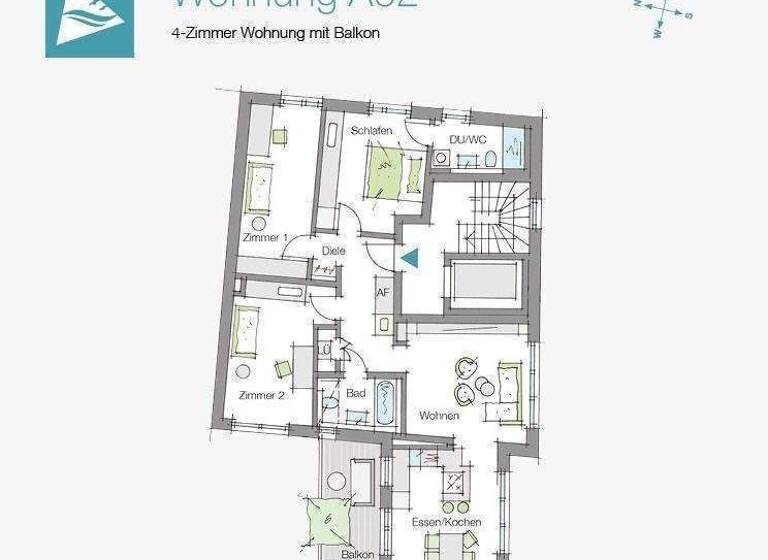 Wohnung zum Kauf - Erstbezug provisionsfrei 699.000 € 4 Zimmer 103 m² 1. Geschoss frei ab sofort Hohfeder Straße Gärten b Wöhrd Nürnberg 90489