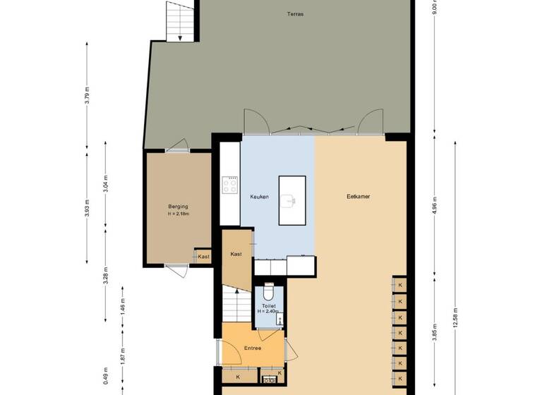 Herrenhaus zum Kauf 1.375.000 € 5 Zimmer 197 m² 180 m² Grundstück amsteldijk zuid 178 A amstelveen 1189 VM