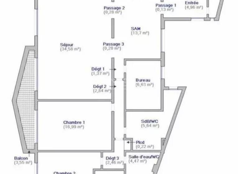 Studio zum Kauf 1.790.000 € 5 Zimmer 122 m² 5. Geschoss Porte Dauphine Paris 16ème 75016