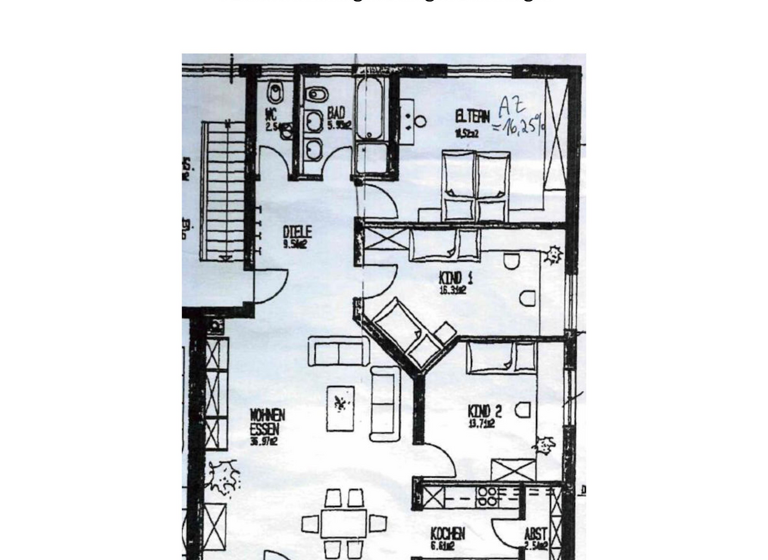 WG-Zimmer zur Miete 840 € 4 Zimmer 114 m² 1. Geschoss frei ab sofort Dürrwangen Balingen, Dürrwangen 72336