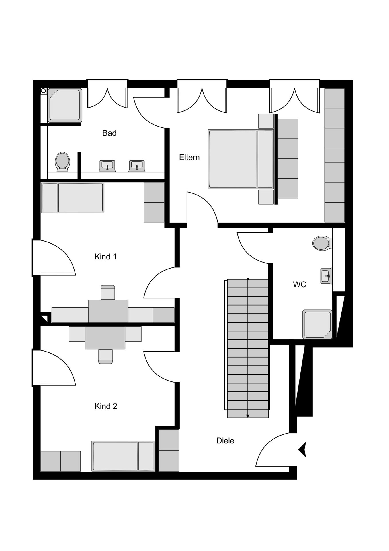 Maisonette zur Miete 2.600 € 5,5 Zimmer 180 m²<br/>Wohnfläche EG<br/>Geschoss ab sofort<br/>Verfügbarkeit Gleisdreieck Bochum 44797