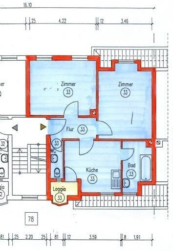 Wohnung zum Kauf 123.000 € 2 Zimmer 51 m²<br/>Wohnfläche 3.<br/>Geschoss ab sofort<br/>Verfügbarkeit Zeppelin - Realschule 51 Singen (Hohentwiel) 78224