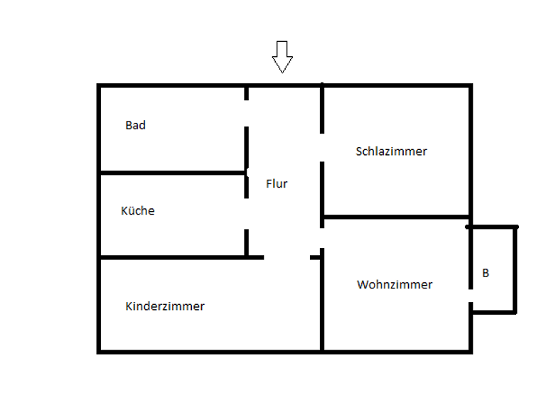 Wohnung zur Miete 234 € 3 Zimmer 58,1 m²<br/>Wohnfläche EG<br/>Geschoss ab sofort<br/>Verfügbarkeit Lindenstraße 28 Cobbelsdorf Coswig (Anhalt) 06869