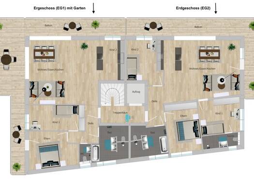 Wohnung zur Miete 1.576 € 4,5 Zimmer 105 m² frei ab sofort Am Kocherberg Kochertürn Neuenstadt am Kocher 74196
